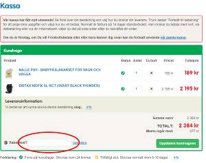 Instruktionerna är som följer