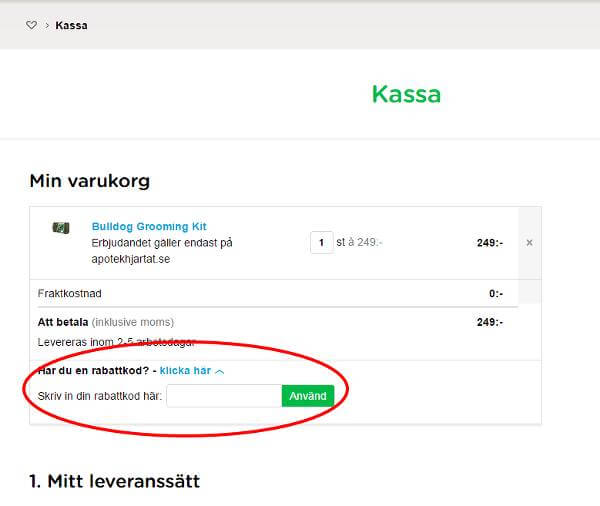 Apotek Hjartat Rabattkod