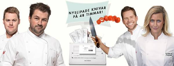 På 48 timmar kan man få sina knivar slipade. 