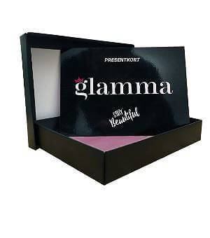 Glamma erbjuder presentkort i olika storlekar. 