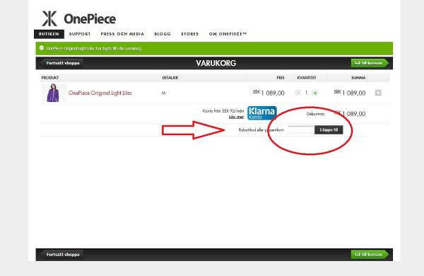 och här fyller du i din rabattkod och här fyller du i din rabattkod